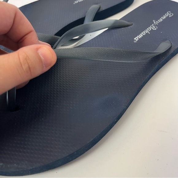Tommy Bahama Navy Seashell Jewel Flip Flops Sandals 11/12 - Picture 2 of 7
